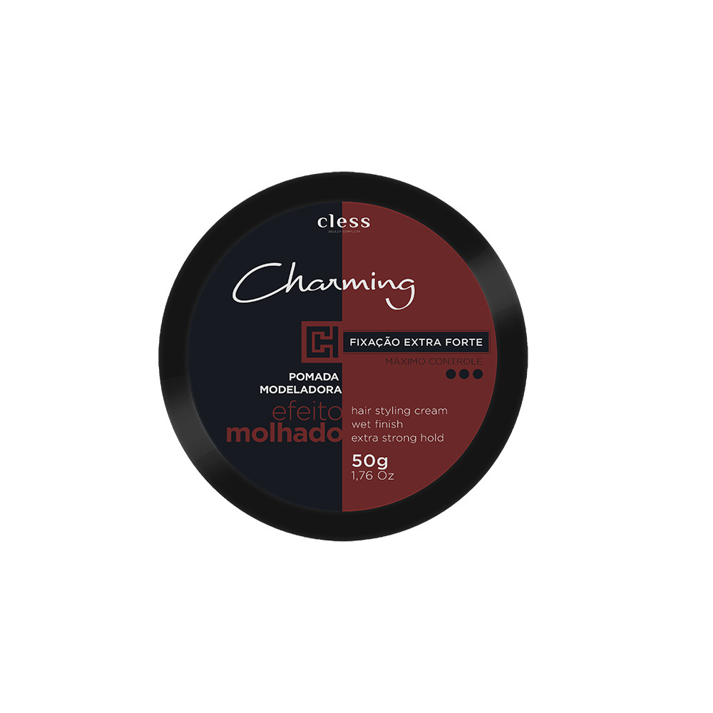Pomada Modeladora Cless Charming ExtraForte Efeito Molhado 50g