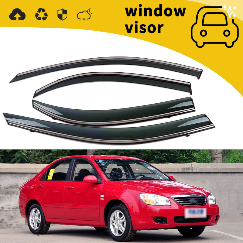 Adequado para 08-16 Kiasai bloco de chuva porta bloco de chuva janela chuva sobrancelha bloco de chuva decoração modific