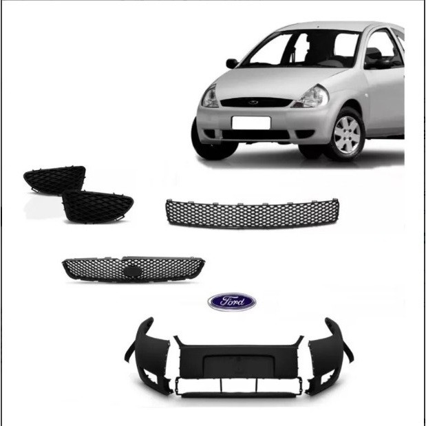 Kit Parachoques + Grades FORD KA 2002 2003 2004 2005 2006 2007