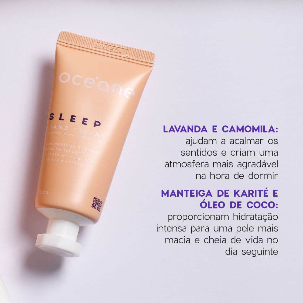 Detalhes do Creme para Mãos com Camomila e Lavanda - Sleep Hand Cream 30ml