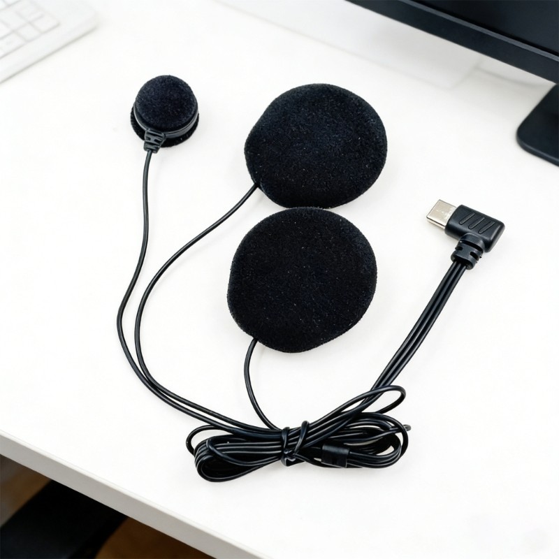 LI * Microfone Fone Ouvido Comunicação Capacete Avançado Para Capacetes Faciais Completos USB Tipo C Red em Oferta na Shopee