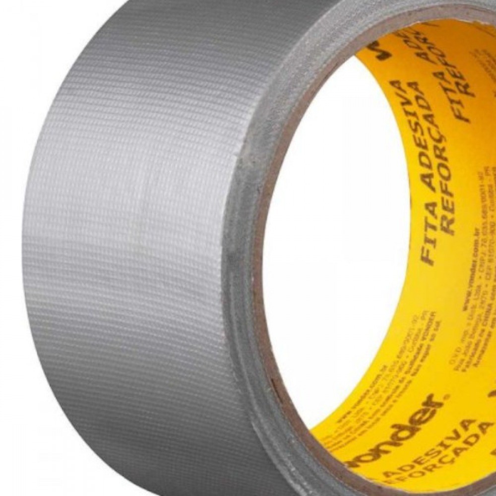 Detalhes do Fita adesiva reforçada 50 mm x 10 m prata - Vonder