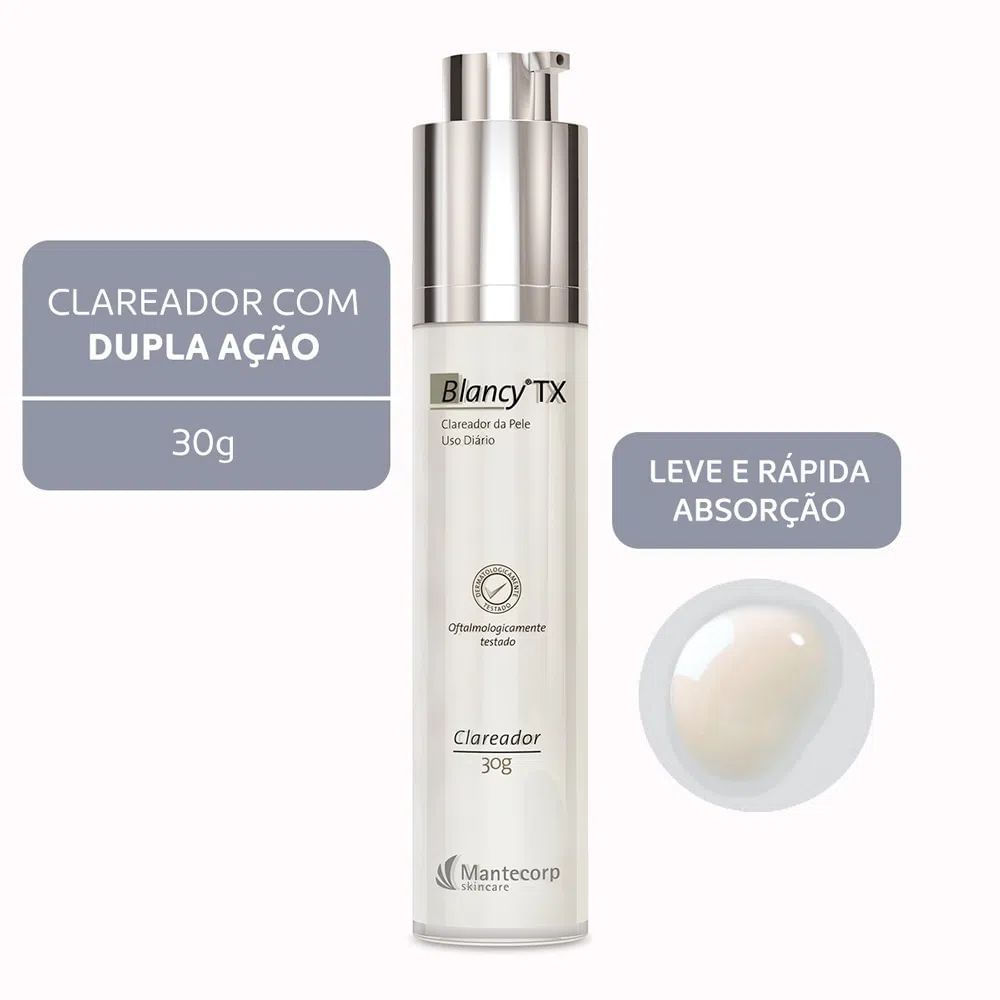Detalhes do Blancy Tx Mantecorp Skincare Clareador 30g