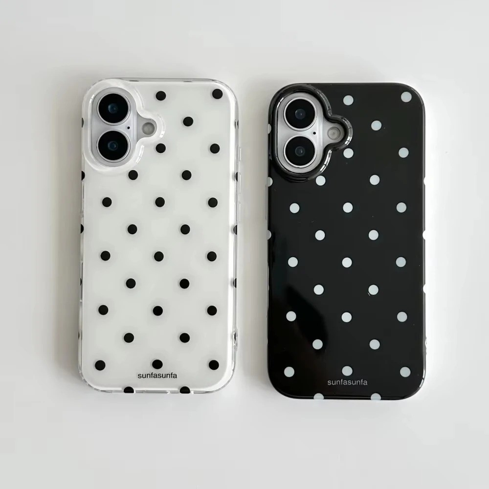 Capinha Minimalista De Bolinhas Para Redmi A1 A2 A3 A5 9A 10C 12C 13C 14C Note 8