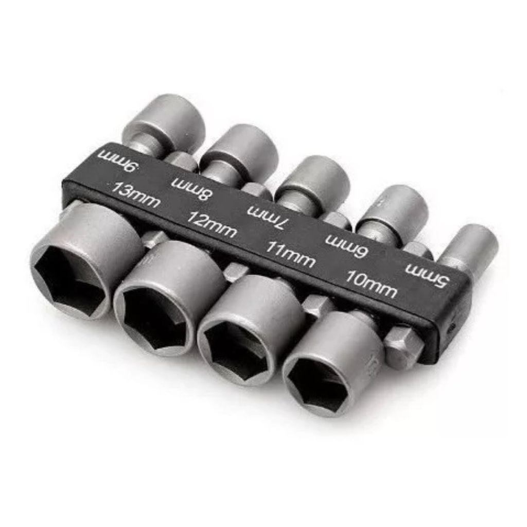 Soquetes canhão kit com 9 canhão 5mm a 13mm