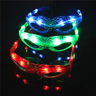 Óculos Luminosos LED Piscando Óculos Homem-Aranha - 3 Cores