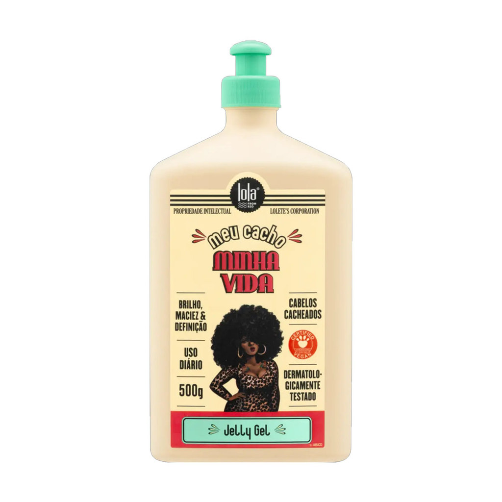 Meu Cacho Minha Vida Lola Cosmetics Jelly Gel 500g em Oferta na Shopee