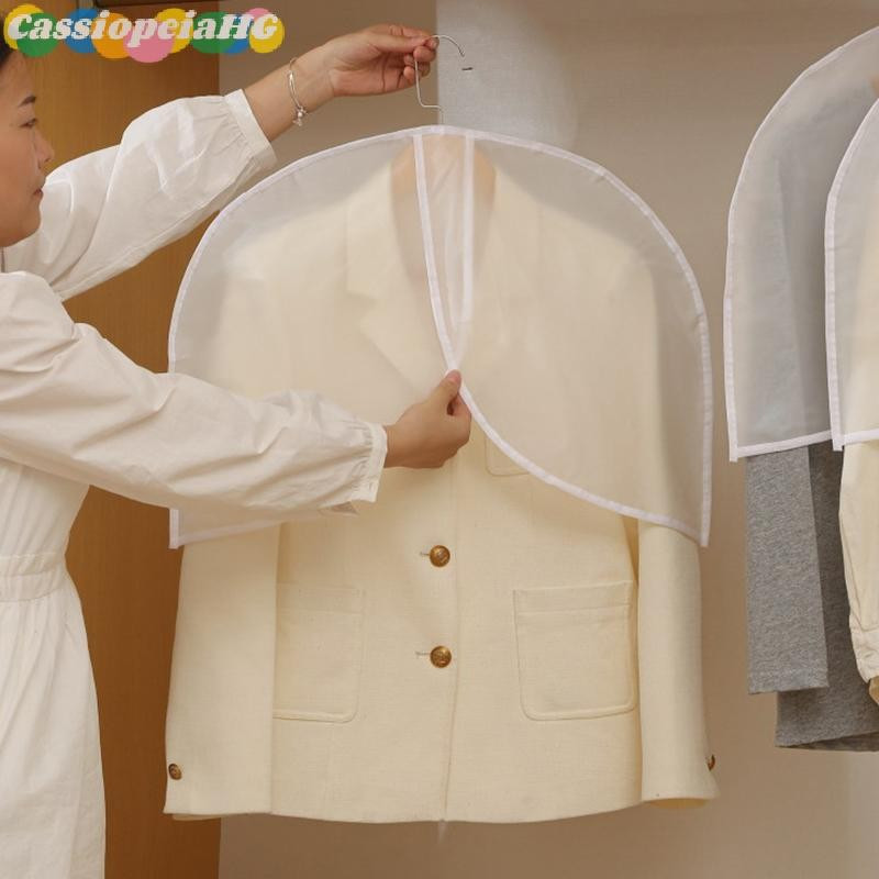 (Cassiopeiahg) 5 Peças Semi-Pacote Roupas Capa Contra Poeira Impermeável Transparente Terno Casaco Saco De Armazenamento