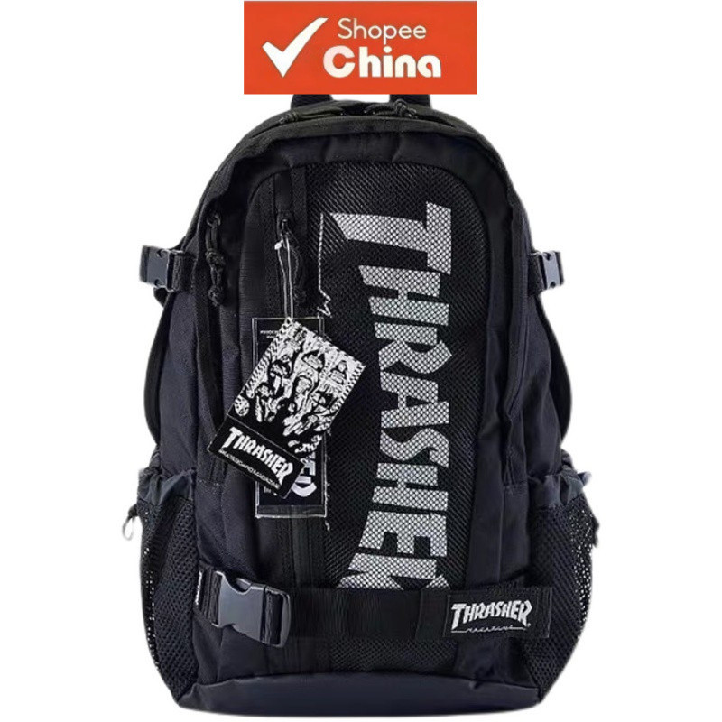 Mochila de Skate ao Ar Livre, Mochila Flame Limitada do Japão, Mochila Escolar de Grande Capacidade GXDI