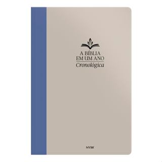 A Bíblia Em Um Ano | Cronológica | NVI | Capa Dura Cinza em Oferta na Shopee