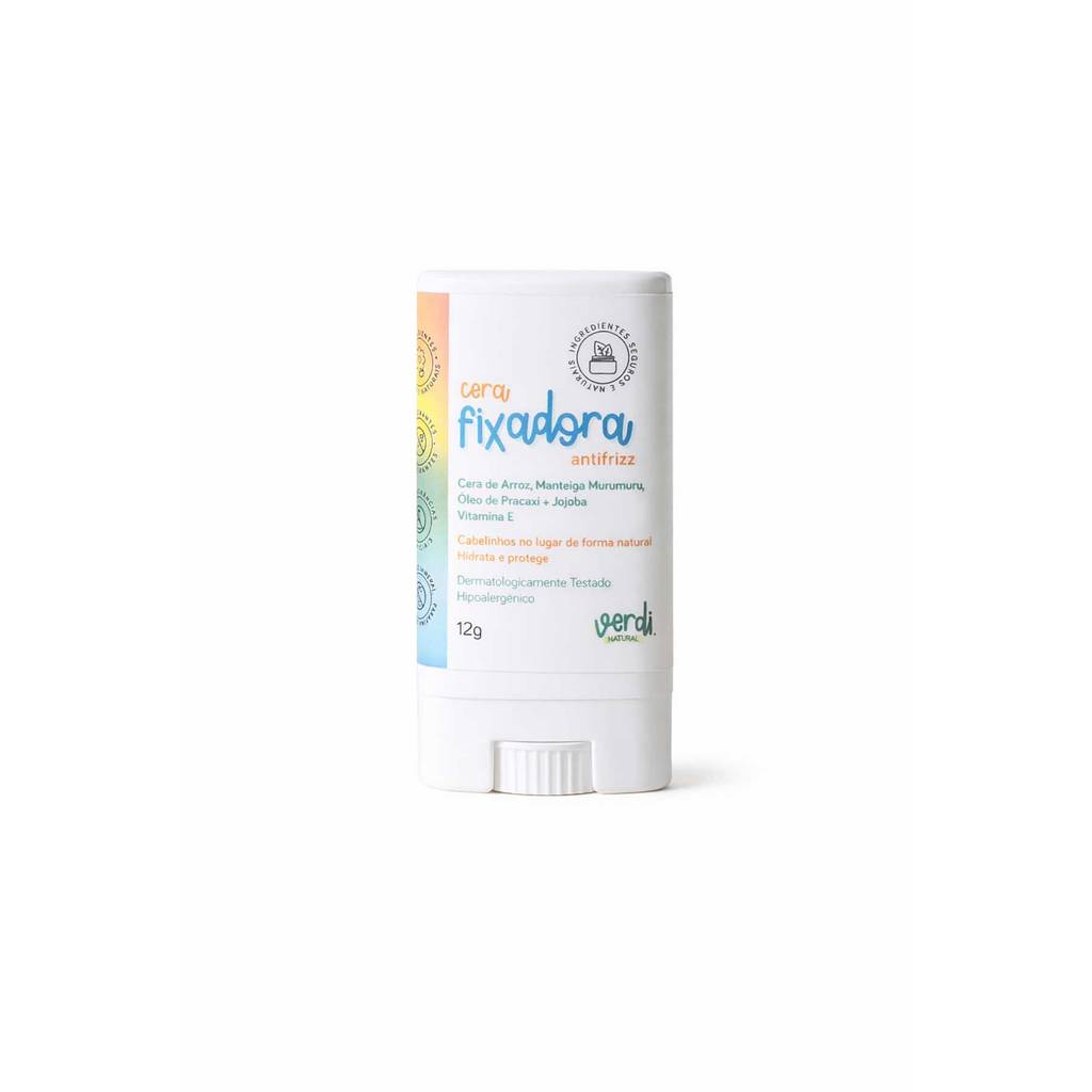 Cera Fixadora Infantil Natural Controle Suave Frizz Verdi