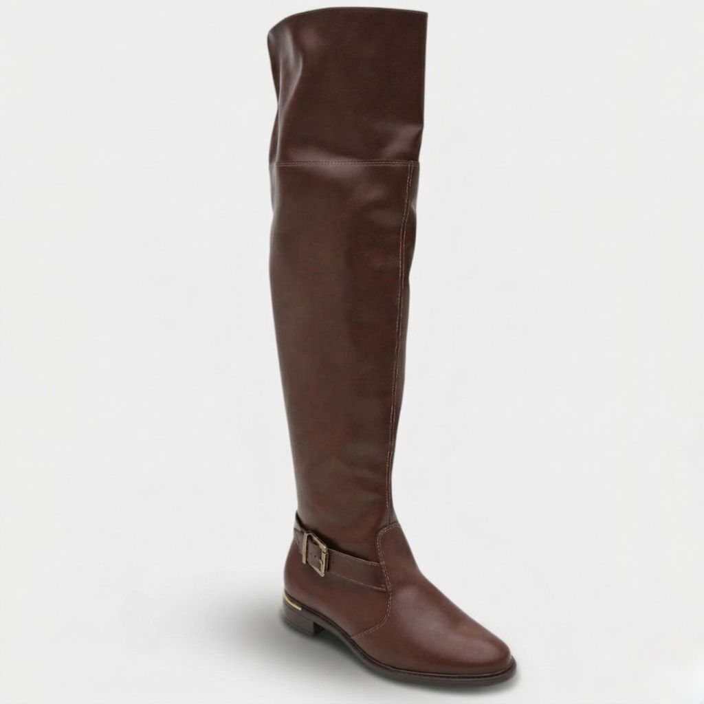 Bota Montaria Vizzano Fivela Cano Alto Feminina - Marrom