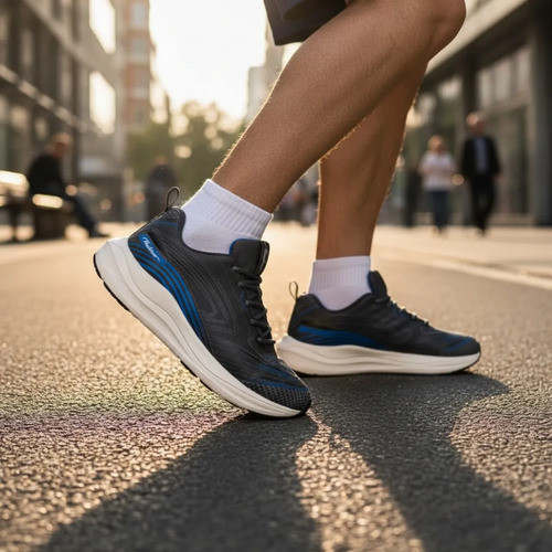 Tênis Masculino Esportivo Academia Corrida Caminhada Leve Respirável Confortável Antiderrapante Dia a Dia