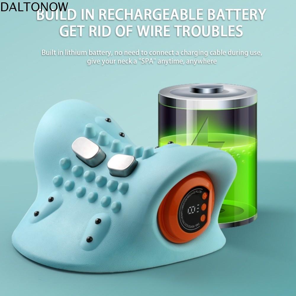 DALTONOW Relaxador De Tração Para Reparo Cervical , Massageador EMS Pescoço E Cabeça , Com Calor