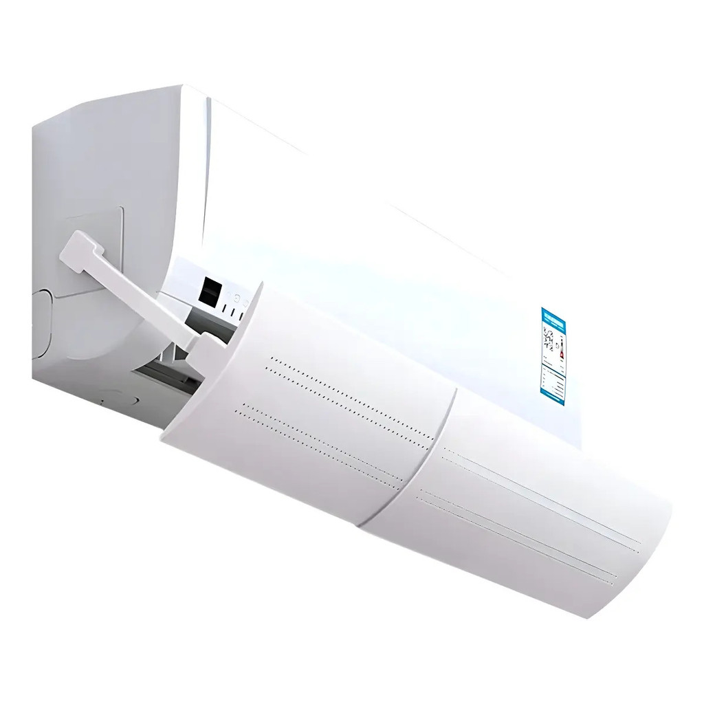 Defletor Ar Condicionado Ajustável Difusor Vento Direcionador Ventilação Uniforme Branco Universal