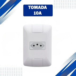 Conjunto 1 Tomada Simples 10A Branca Linha Aria Tramontina em Oferta na Shopee