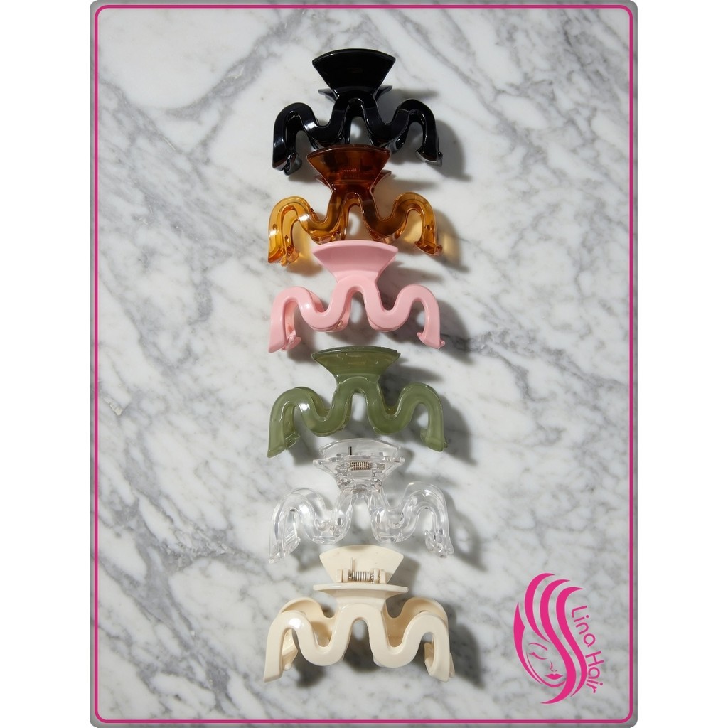 KIT 2 Piranha Ondulada Fashion 8,5cm | Design Diferenciado e Moderno para Penteados Estilosos em Oferta na Shopee