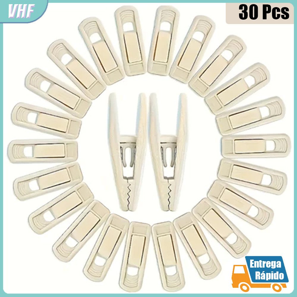 Kit 30/20 Presilhas de Veludo Antideslizantes para Cabides Organização de Closet Residencial