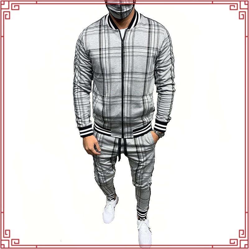 Pijama Adulto em Fleece Masculino - Xadrez Azul Básico
