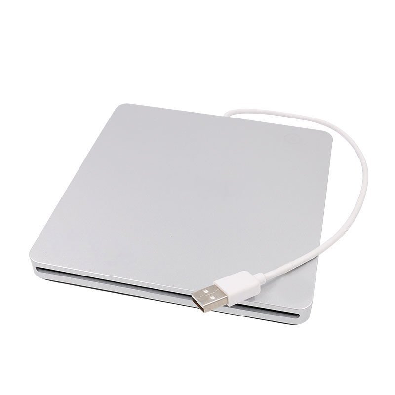 Unidade de DVD Externa USB 2.0 para Laptops, Compatível com MAC, Unidade Óptica Externa Móvel, Gravador de CD, Universal