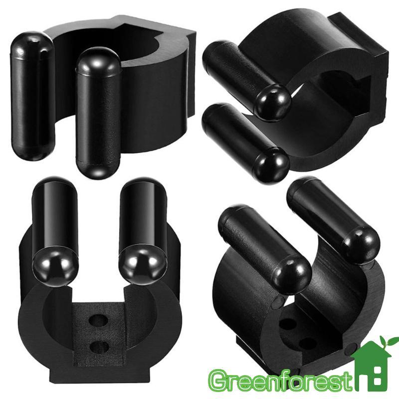 greenfor 40 Pçs Vara Pesca Rack Clipes Bilhar Cue Clipe Fixado Parede Para Organizadores Armazenamento Gar