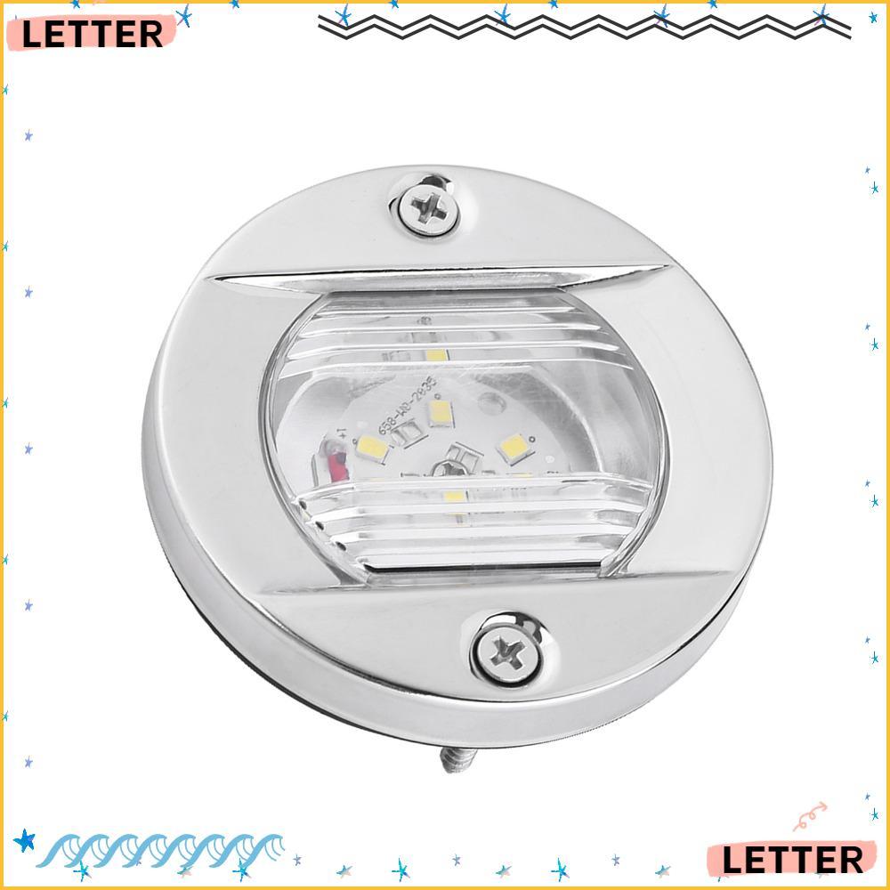 Luz Marinha Do Barco Da Letra , De Popa Caixa De Aço Inoxidável 12V 304 Branca Navegação Diodo Emissor De