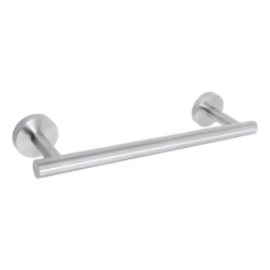Toalheiro De Rosto Redondo Inox Escovado Banheiro 30cm