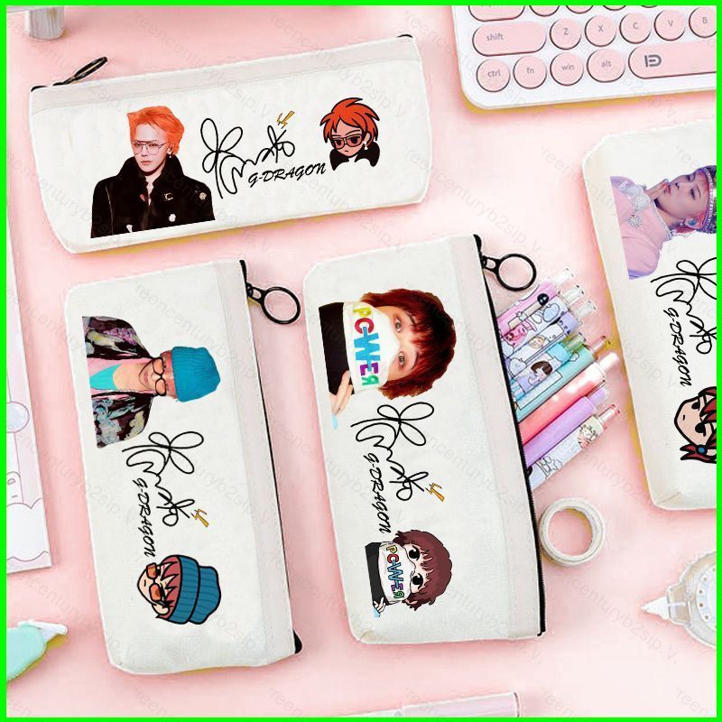 G2P BIGBANG GD G-DRAGON POWER Estojo De Lona Para Lápis , Bolsa De Armazenamento De Caneta , Grande Capacidade