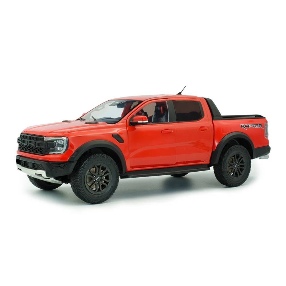 Miniatura Picape Ford Ranger Raptor (2024) - Laranja - 1:18 - Solido