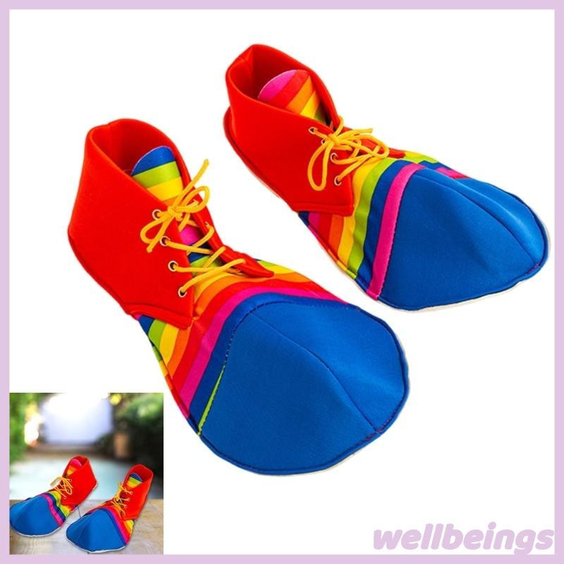 Bem Arco-Íris Palhaços Sapatos Unissex Performances Jumbos Grandes Palhaço Adequados Para Halloween Aniversário Feria