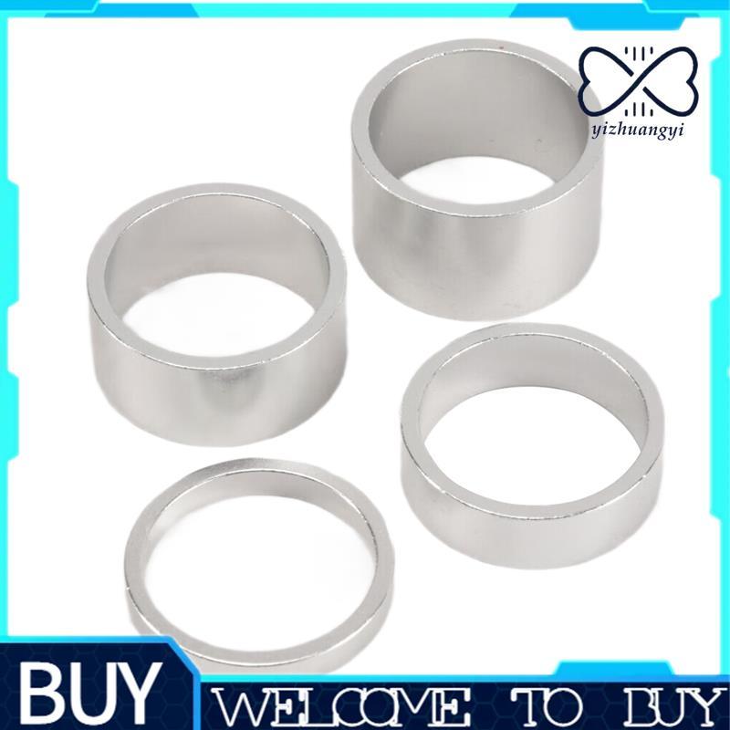 4 Pçs/Set 5/10/15/20mm Liga De Alumínio Headset Haste Espaçador MTB 28.6mm Garfo Arruela Tampa Para Bicicleta De Estrada