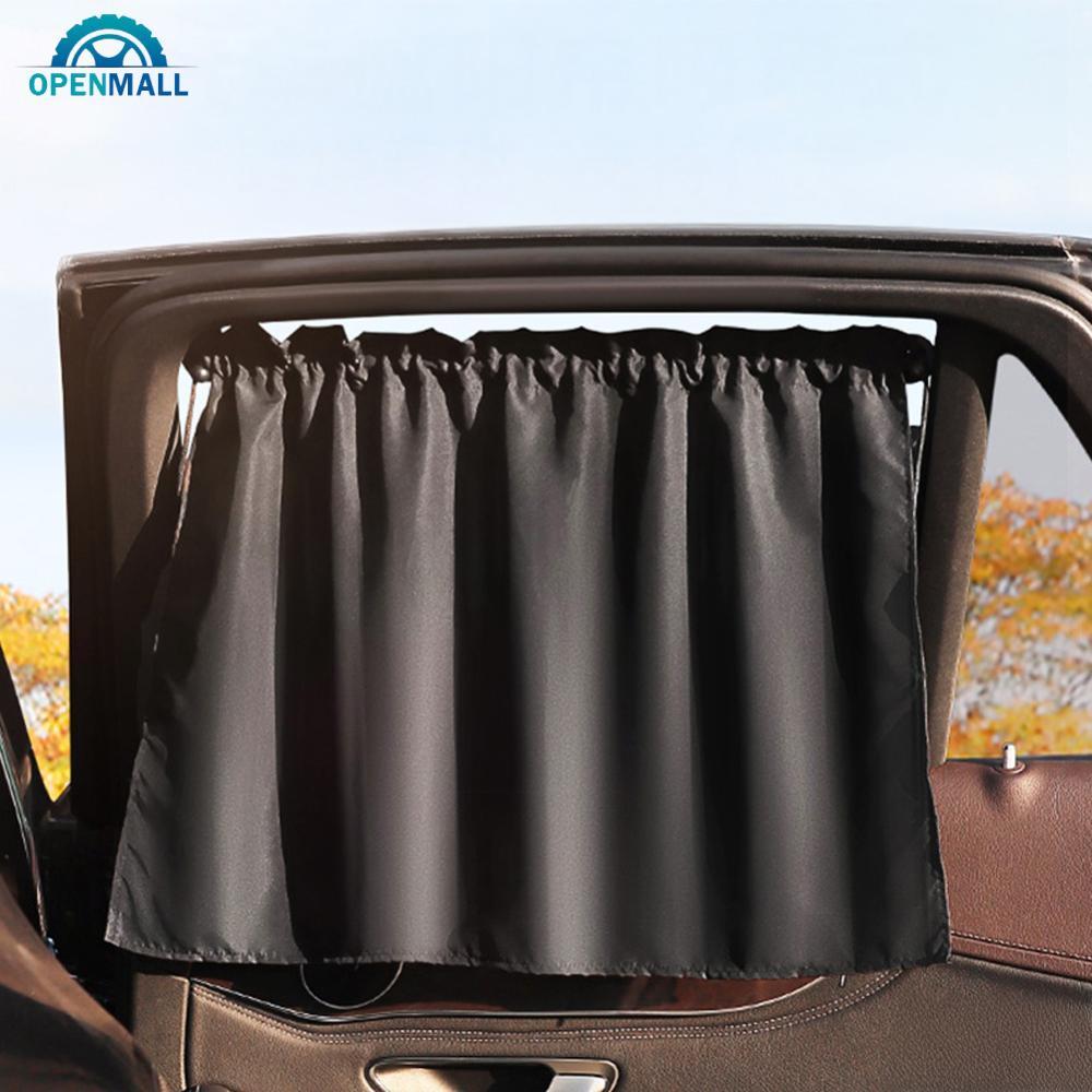 OPENMALL 1/2/4 Pçs Carro Sun Sombra Cortina Janela Lateral Isolamento Térmico Cego Proteção UV De Privacidade Com Ventos
