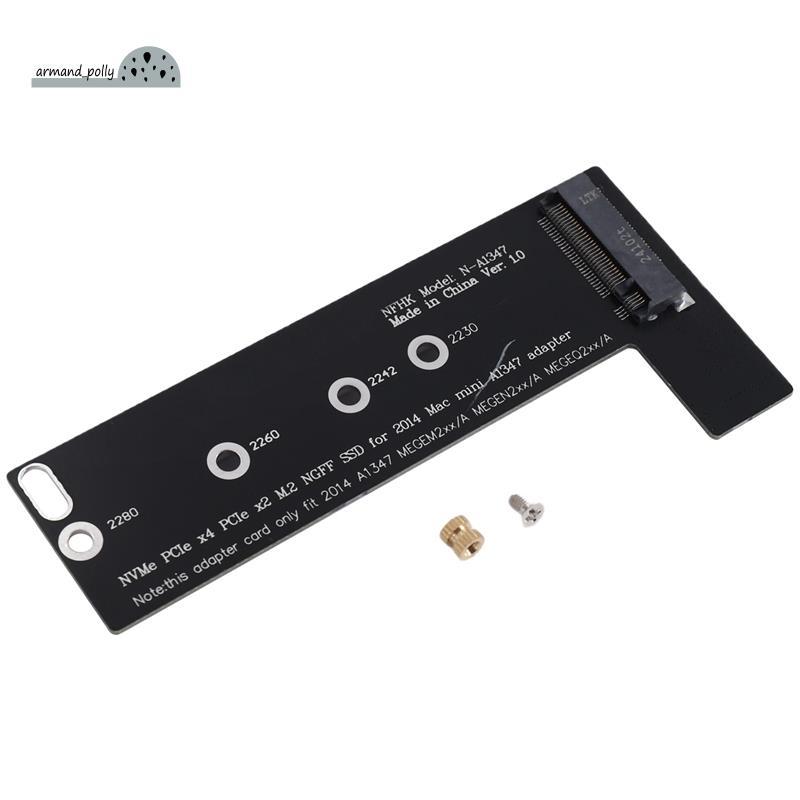 Nova Placa Conversora SSD NVMe M2 Para Aplicar Mini 2014 A1347 MEGEN2 MEGEQ2 Adaptador Raiser PCI Express NGFF 760P 600P