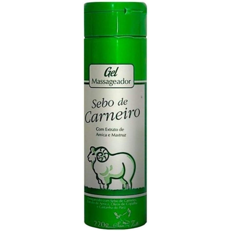 Gel Massageador Sebo de Carneiro San Jully 220g - Arnica, Andiroba e Copaíba em Oferta na Shopee