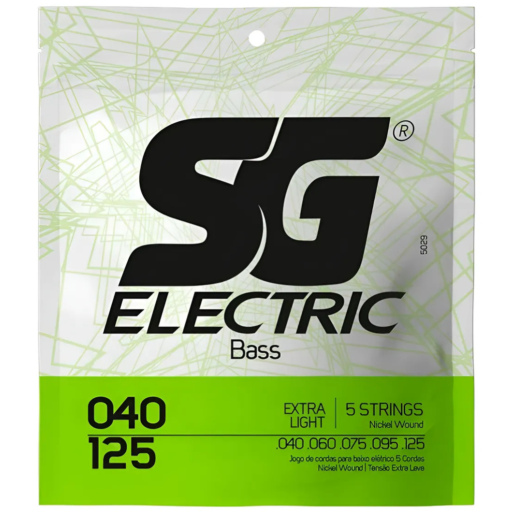 Encordoamento Sg Para Baixo 5 Cordas 040 Nickel 5029 em Oferta na Shopee