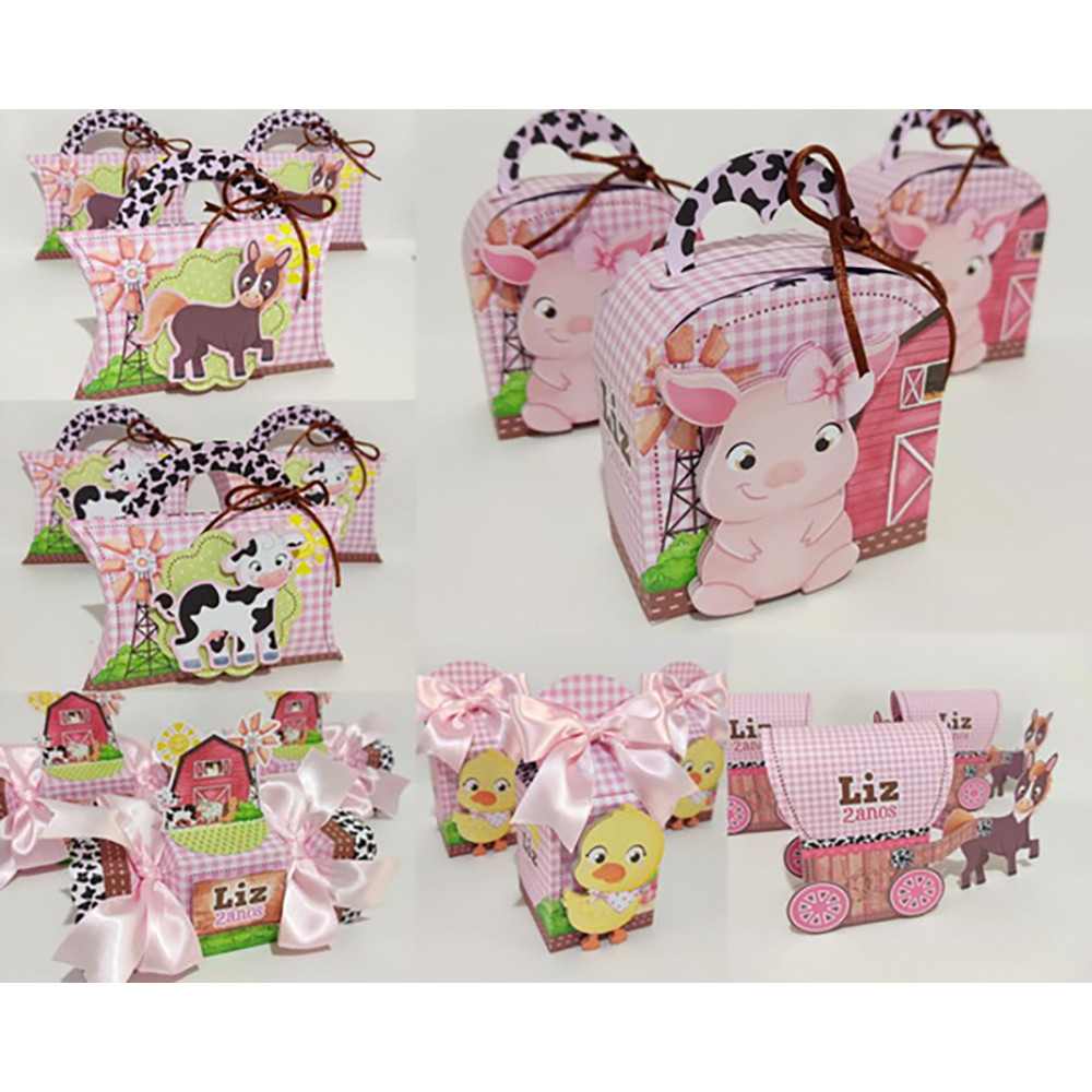 Kit FAZENDINHA Personalizado Lembrancinha Sucesso em Aniversários