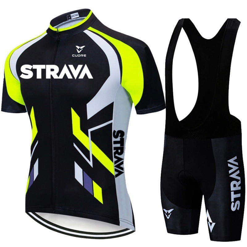12212 STRAVA camisa de ciclismo manga curta terno cinta ciclismo terno calças bicicleta equipe versão secagem rápida res