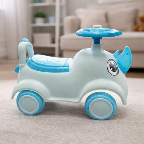 Andador Infantil Criança Animais Didático Roda Seguro Estável Azul