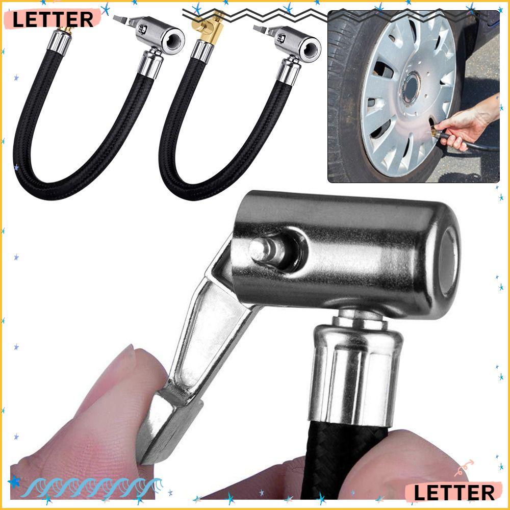 Carta Pneu Do Carro Inflator Mangueira Conexão Bloqueio Ferramentas De Reparo Adaptador Tubo Extensão Da Bomba Ar