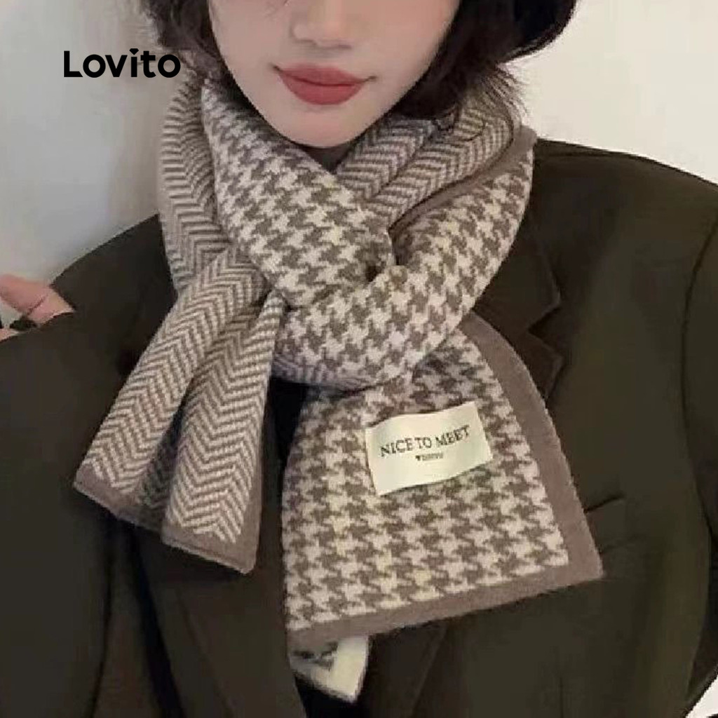 Lovito Lenços Elegantes de Novo Estilo LFA105195 em Oferta na Shopee