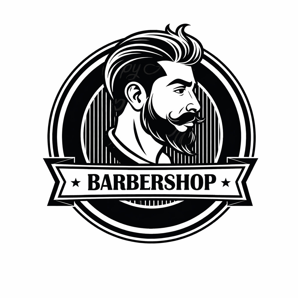 Adesivo Vitrine Barbearia Barbeiro Bigode Salão Parede Parede Porta BarberShop Vidro Sinalização