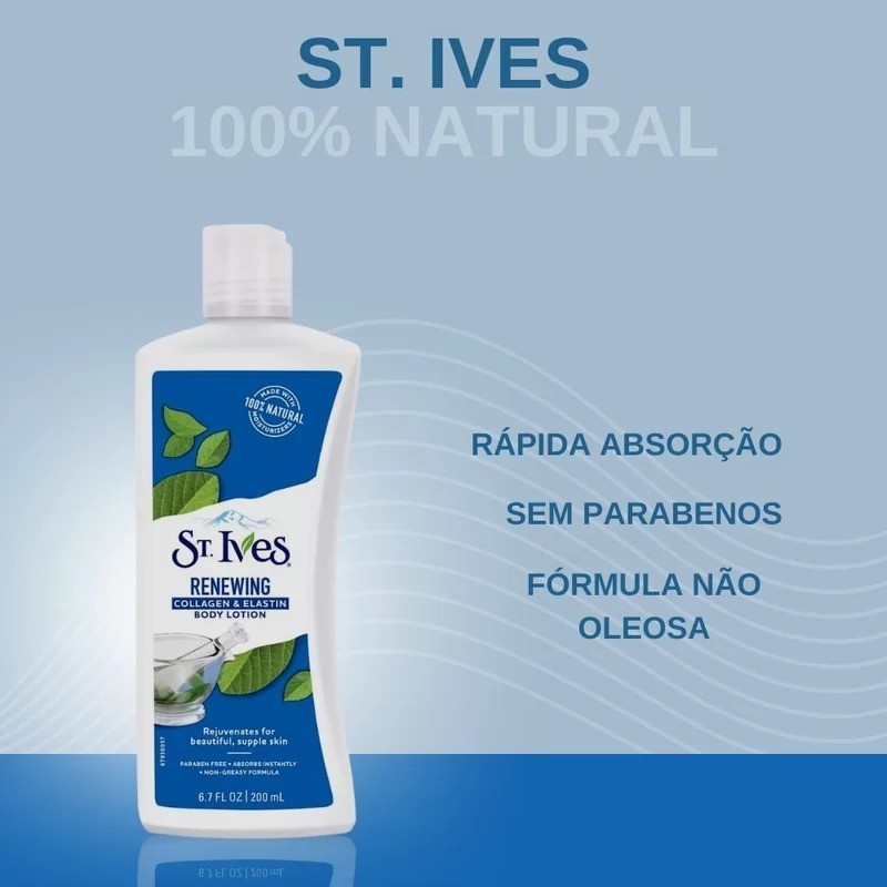 St. Ives Renewing Collagen & Elastin - Loção Hidratante Corporal 200ml