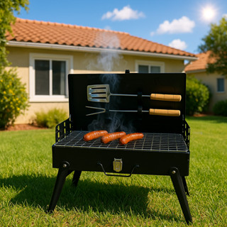 Mini Churrasqueira Portátil - Perfeita para Camping e Viagens em Oferta na Shopee