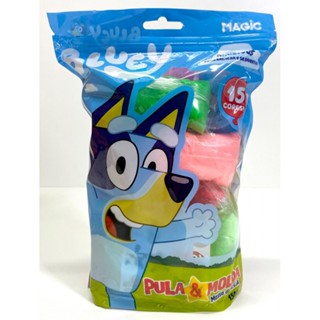 Massa de Modelar EVA Pula e Molda 150g com Adesivos - Bluey em Oferta na Shopee