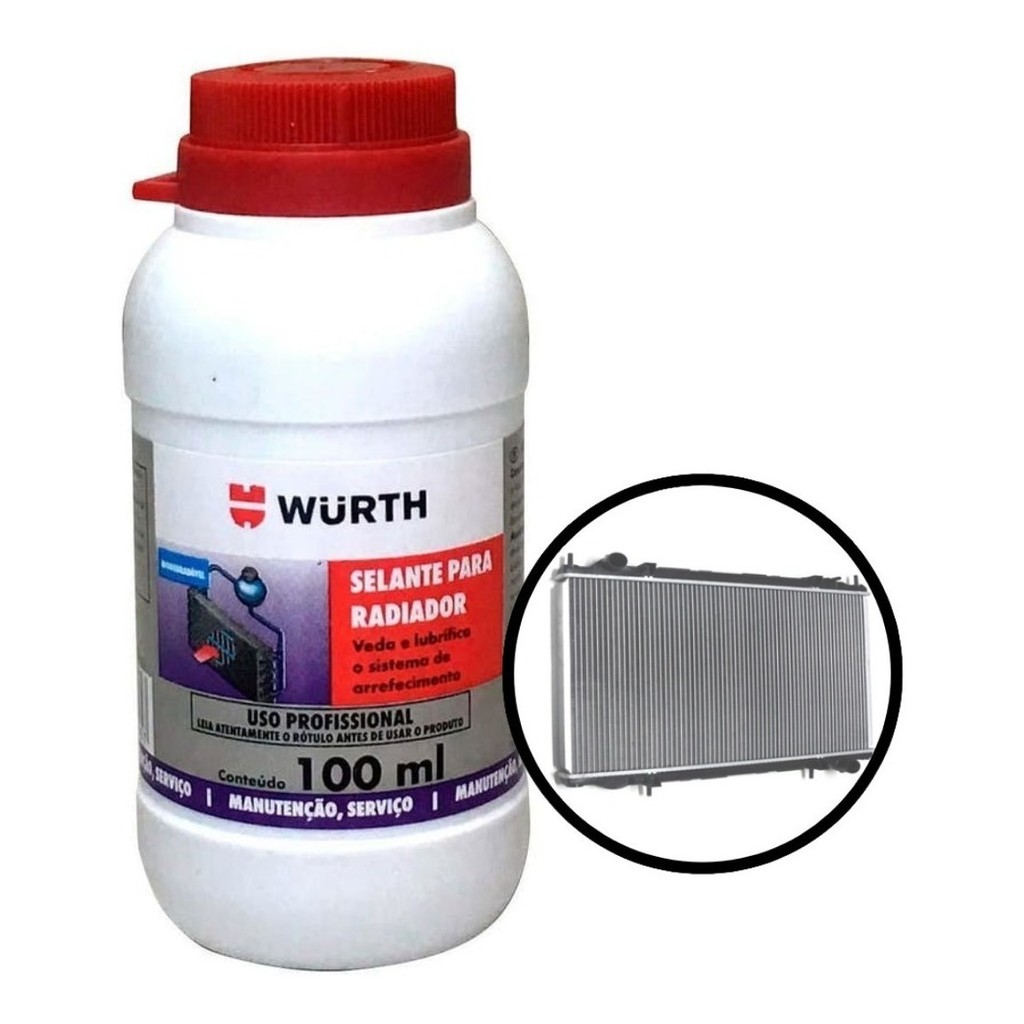 Produto Para Tapa Furo Radiador  Não Agride Motor 100ml Wurth 0893541100
