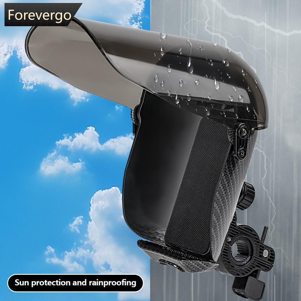 FOREVERGO Scooter Elétrico Suporte Do Telefone Capa De Chuva Motocicleta Equitação Montar Protetora Protetor Solar Titul