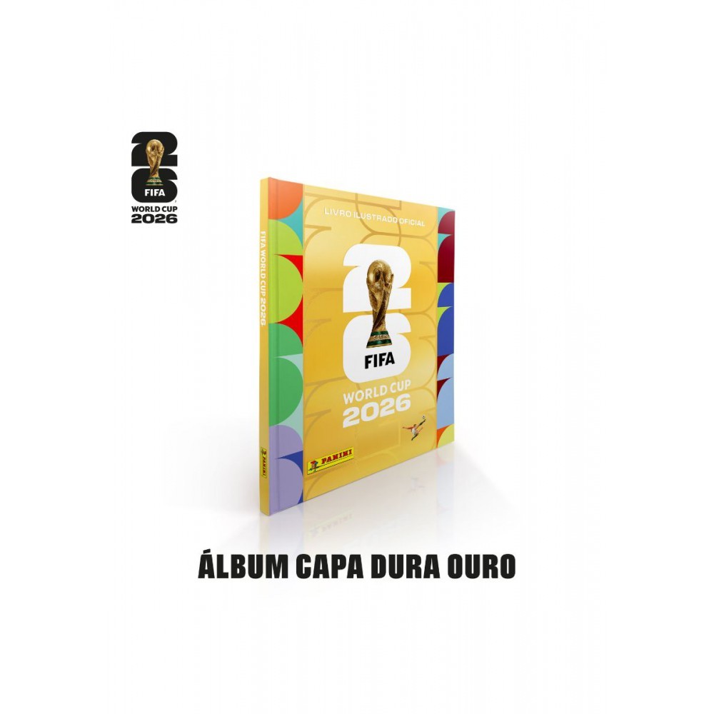 Álbum de Figurinhas Capa Dura Ouro Copa do Mundo 2026