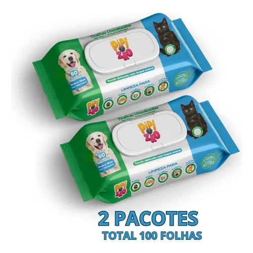 Kit Toalha Lenço Umedecido Para Caes E Gatos 2 Pacotes C/ 50 04/08/2026 18:37
