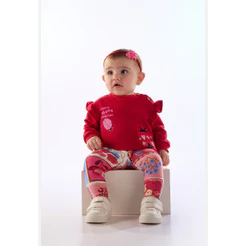 Conjunto Blusão Calça Bebê Três e Já