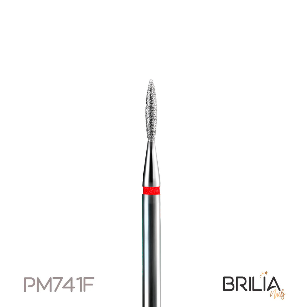 Kit 3un Broca Diamantada 741F Brilia Nails — imagem 2 de 2